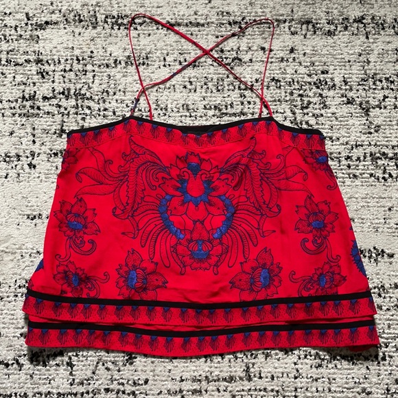 Free People Tops - Free People Red Tank Top